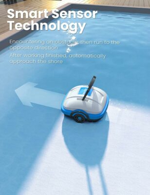 Robot de Piscine nettoyeur Aspirateur sans Fil avec Double Moteur WY1102 WYBOT
