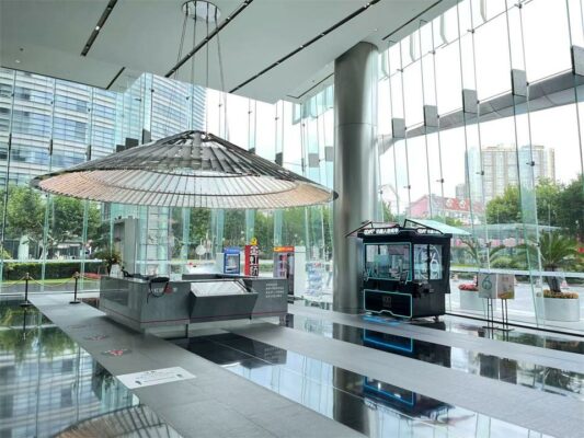 Robot de service kiosque café intelligent autonome COFE+ Futronics