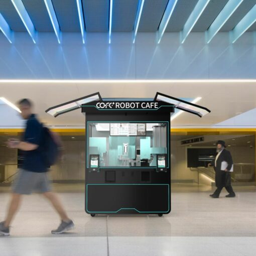 Robot de service kiosque café intelligent autonome COFE+ Futronics