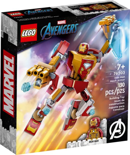 Robot jouet éducatif armure figurine Iron Man Marvel Lego